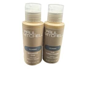 NWT Paul Mitchell Classic Travel Shampoo & Conditioner 2.5fl oz each